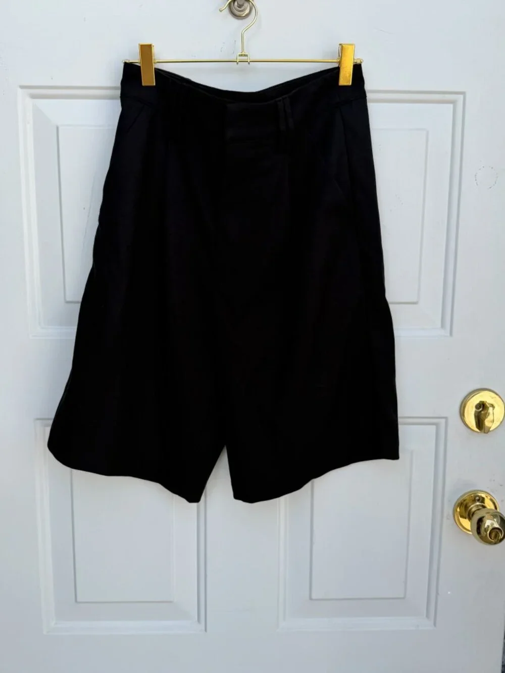 Olivaceous Black Tailored Trouser Shorts Size S